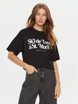 Футболка стандартного кроя Vicolo, черный