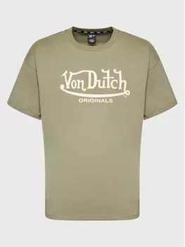 Футболка стандартного кроя Von Dutch, зеленый