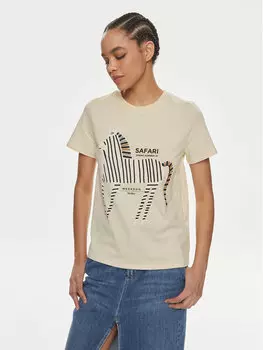 Футболка стандартного кроя Weekend Max Mara, бежевый