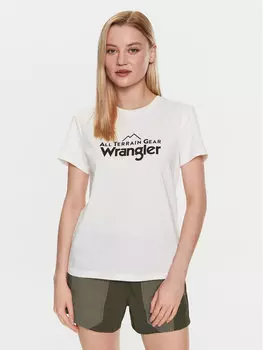 Футболка стандартного кроя Wrangler, экрю