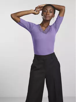 Футболка стандартного кроя Yas, фиолетовый