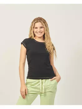 Футболка стандартного кроя Yes Zee, черный