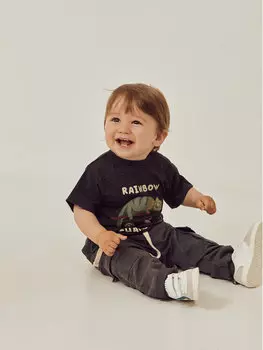 Футболка стандартного кроя Zippy, серый