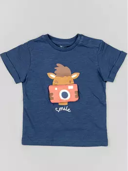 Футболка стандартного кроя Zippy, синий