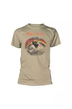 Футболка стандартного размера с потертостями Rising Rainbow, нюд