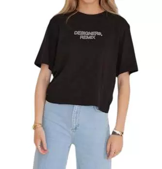 Футболка Stanley Cool Boxy черного цвета Designers Remix