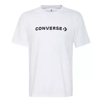 Футболка star chevron wordmark t-shirt 'white' Converse, белый