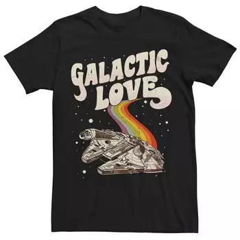 Футболка Star Wars Pride Millennium Falcon Galactic Love для взрослых Licensed Character