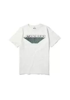 Футболка Star Wars Retro Zoom с крутым принтом Star Wars Re:Covered, экрю