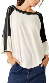 Футболка Starry Haze Free People, цвет Black/White