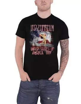 Футболка Stars N Stripes USA 77 Led Zeppelin, черный