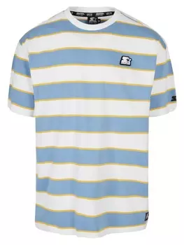 Футболка STARTER, цвет wht/hrznblu/clfrniyllw