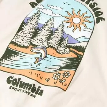 Футболка Steelhead с короткими рукавами мужская Columbia, цвет Chalk