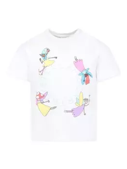 Футболка Stella McCartney Kids, белый