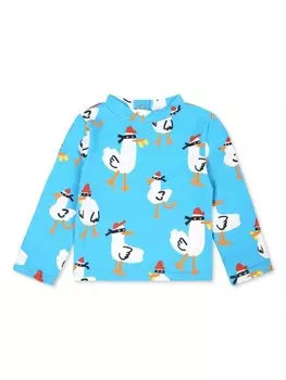 Футболка Stella McCartney Kids с графическим принтом, синий