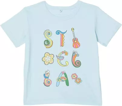 Футболка Stella McCartney Kids Tee with Stella Lettering Love To Dream Print, синий