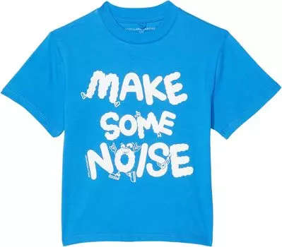 Футболка Stella Mccartney Tee with Make Some Noise Print, синий