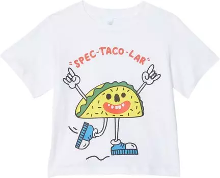 Футболка Stella Mccartney Tee with Taco Print, белый