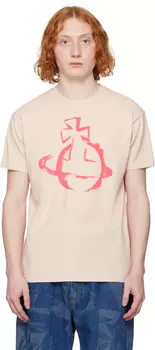 Футболка Stencil Orb Classic Vivienne Westwood, бежевый