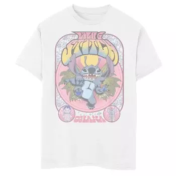 Футболка Stitchadelic Gig Ohana для мальчиков 8–20 лет Disney Lilo And Stitch Licensed Character