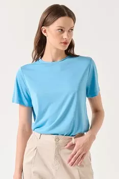 Футболка Stiziano с модальным овальным вырезом Jimmy Key, синий