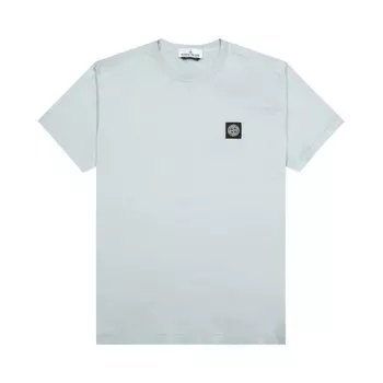 Футболка Stone Island Compass Patch Logo Short-Sleeve 'Sky Blue', синий
