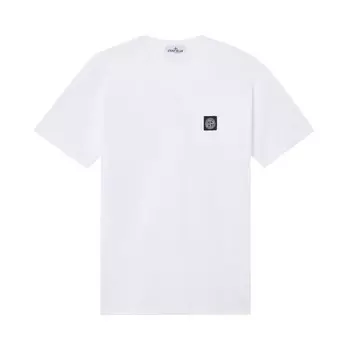 Футболка Stone Island Compass Patch Logo T-Shirt White, белый