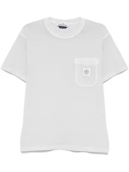 Футболка Stone Island Fissato-effect из органического хлопка, серый