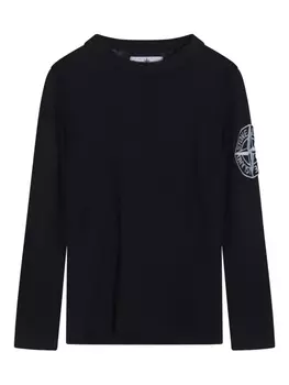 Футболка Stone Island Junior с вышитым компасом, синий