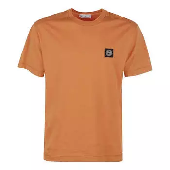 Футболка STONE ISLAND Logo Patch T-shirt 'Sienna', желто-коричневый