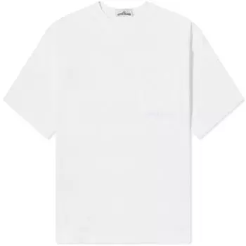 Футболка Stone Island Marina Logo Pocket, белый