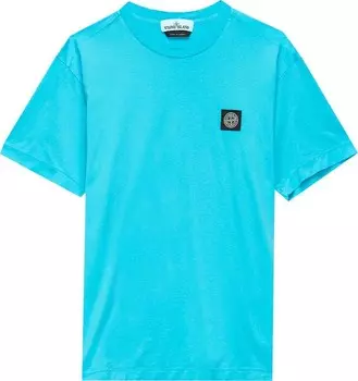 Футболка Stone Island Patch Logo T-Shirt 'Turquoise', зеленый
