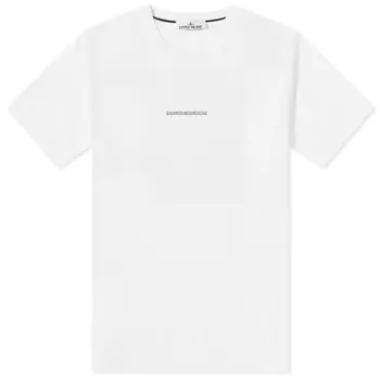 Футболка Stone Island с микрографикой One, белый