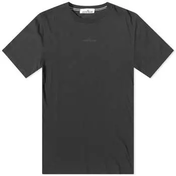 Футболка Stone Island с вышитым логотипом, черный