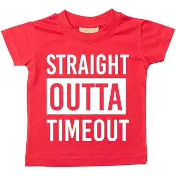 Футболка Straight Outta Timeout 60 SECOND MAKEOVER, красный