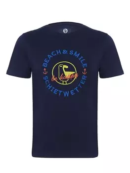 Футболка Strandwetter Baris, 100% Baumwolle, темно-синий