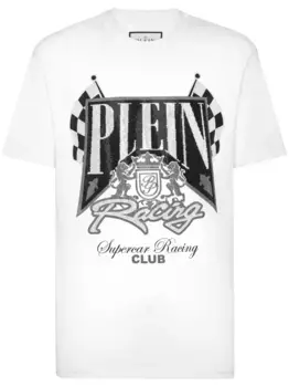 Футболка Strass Racing Club Philipp Plein, белый