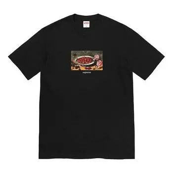 Футболка strawberries t-shirt 'black' Supreme, черный