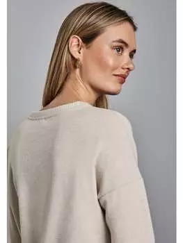 Футболка Street One, цвет shirt im melange-look' beige