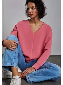 Футболка Street One, цвет silk-look shirt' rosa