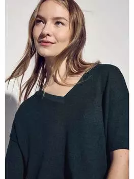 Футболка Street One, цвет strick-look t-shirt' grn