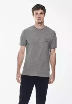 Футболка STREET ONE MEN из чистого хлопка, серый