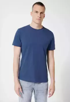 Футболка STREET ONE MEN, однотонная, синий