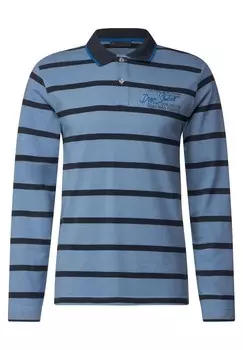 Футболка Street One MEN, темно-синий/светло-голубой