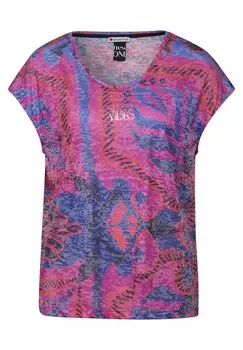 Футболка Street One, пятнистый розовый