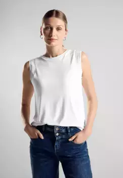 Футболка STREET ONE с круглым вырезом, белый