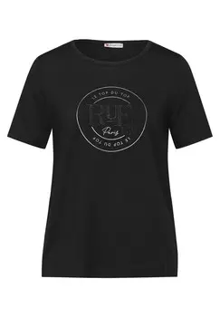 Футболка STREET ONE Shirt, черный