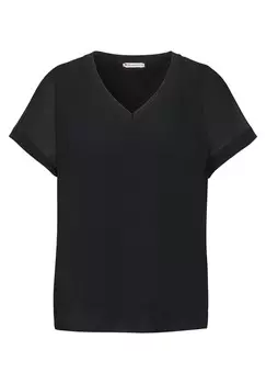 Футболка STREET ONE Shirt, черный