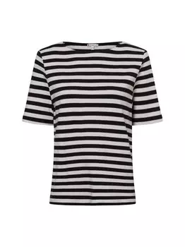 Футболка STREET ONE Shirt, черный/белый