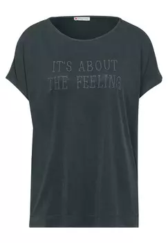 Футболка STREET ONE Shirt, цвет fir